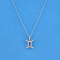 Zodiac Sign Gemini Necklace - 925 Silver