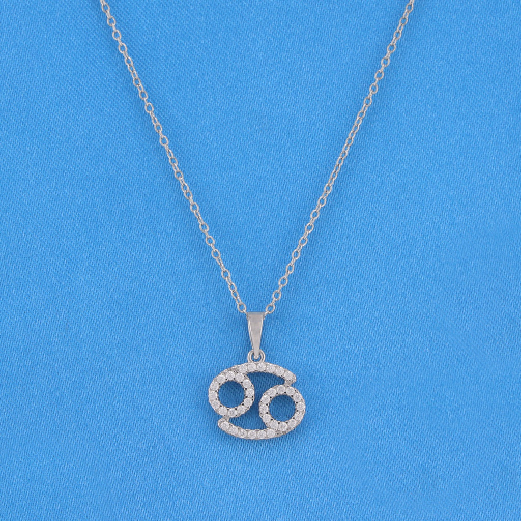 Zodiac Sign Cancer Necklace - 925 Silver