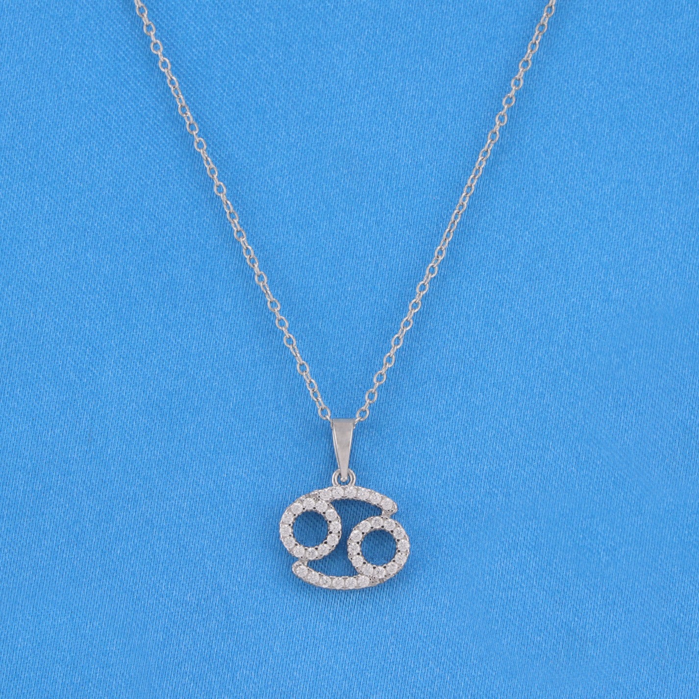 Zodiac Sign Cancer Necklace - 925 Silver