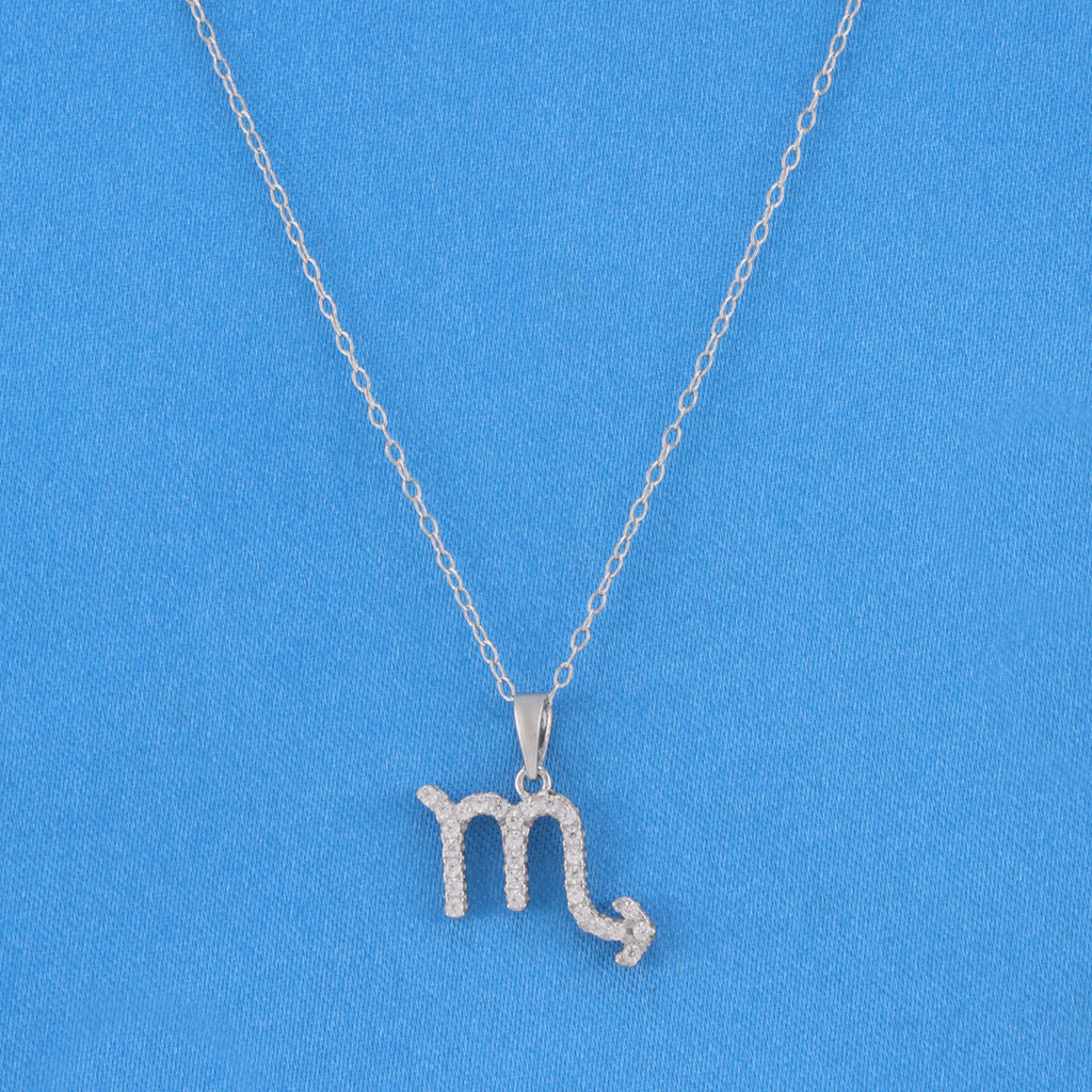 Zodiac Sign Scorpio Necklace - 925 Silver