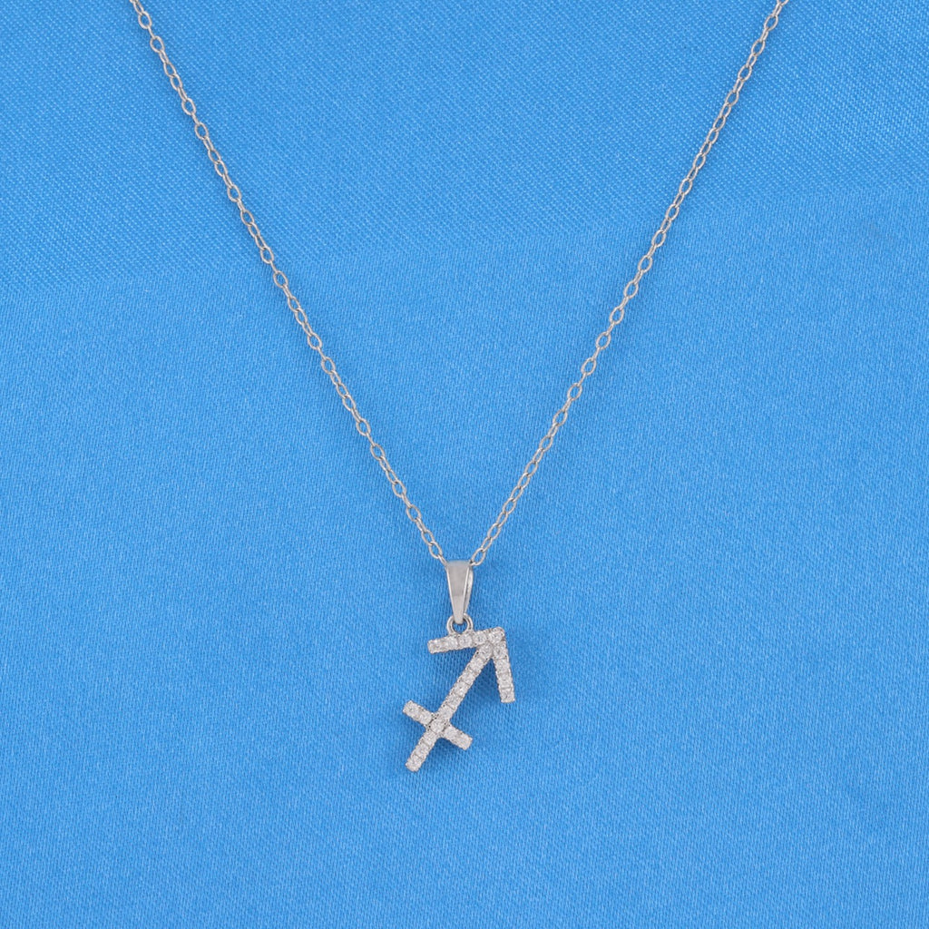 Zodiac Sign Saggitarius Necklace - 925 Silver