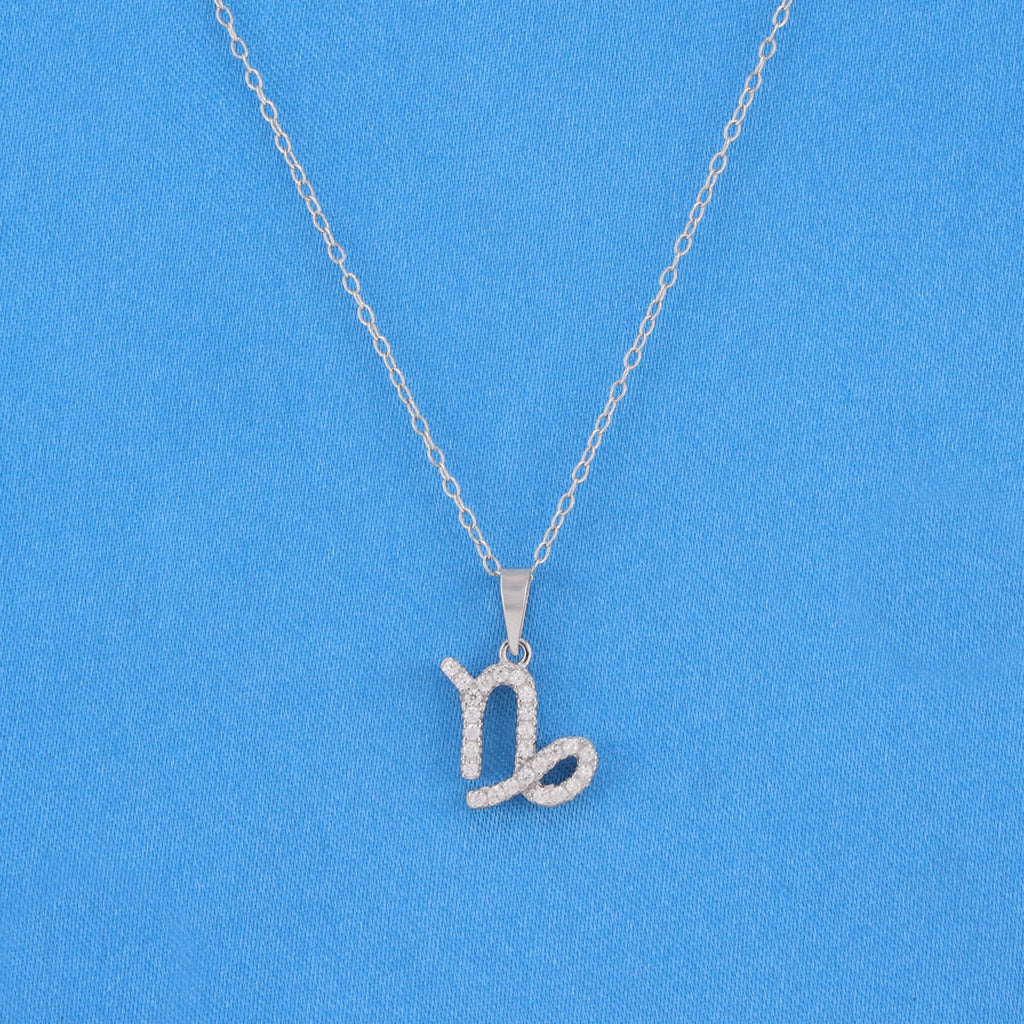 Zodiac Sign Capricorn Necklace - 925 Silver