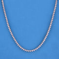 5mm Heart Tennis Necklace - White Gold