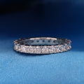 4mm Eternity CZ Diamond Ring - 925 Silver