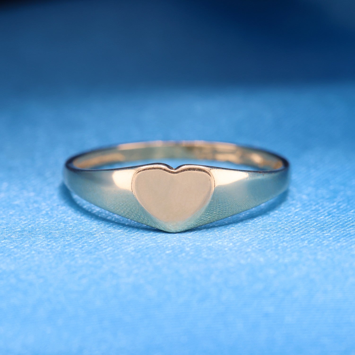 Heart Signet Ring - 10k Gold
