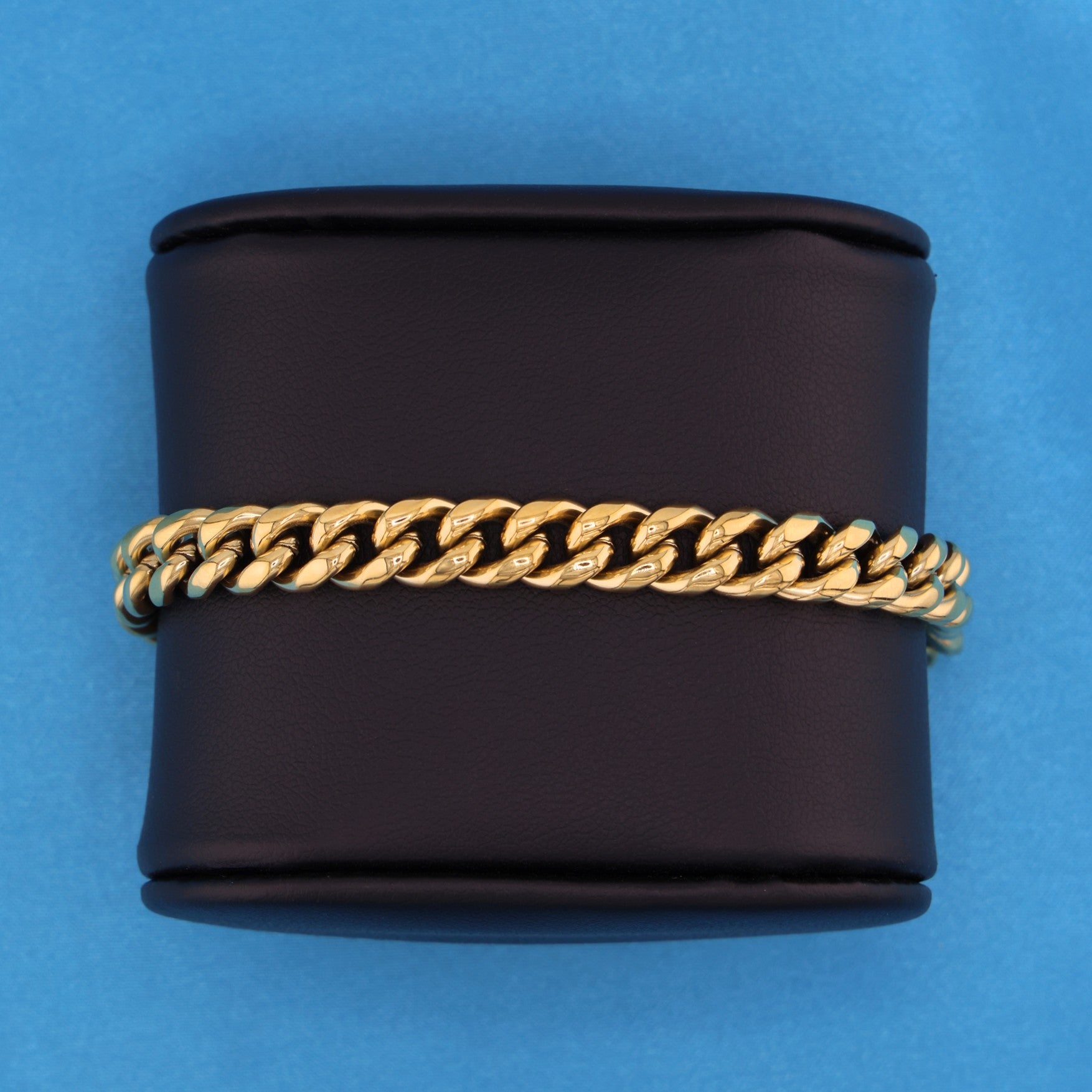 8mm Miami Cuban Bracelet - Gold