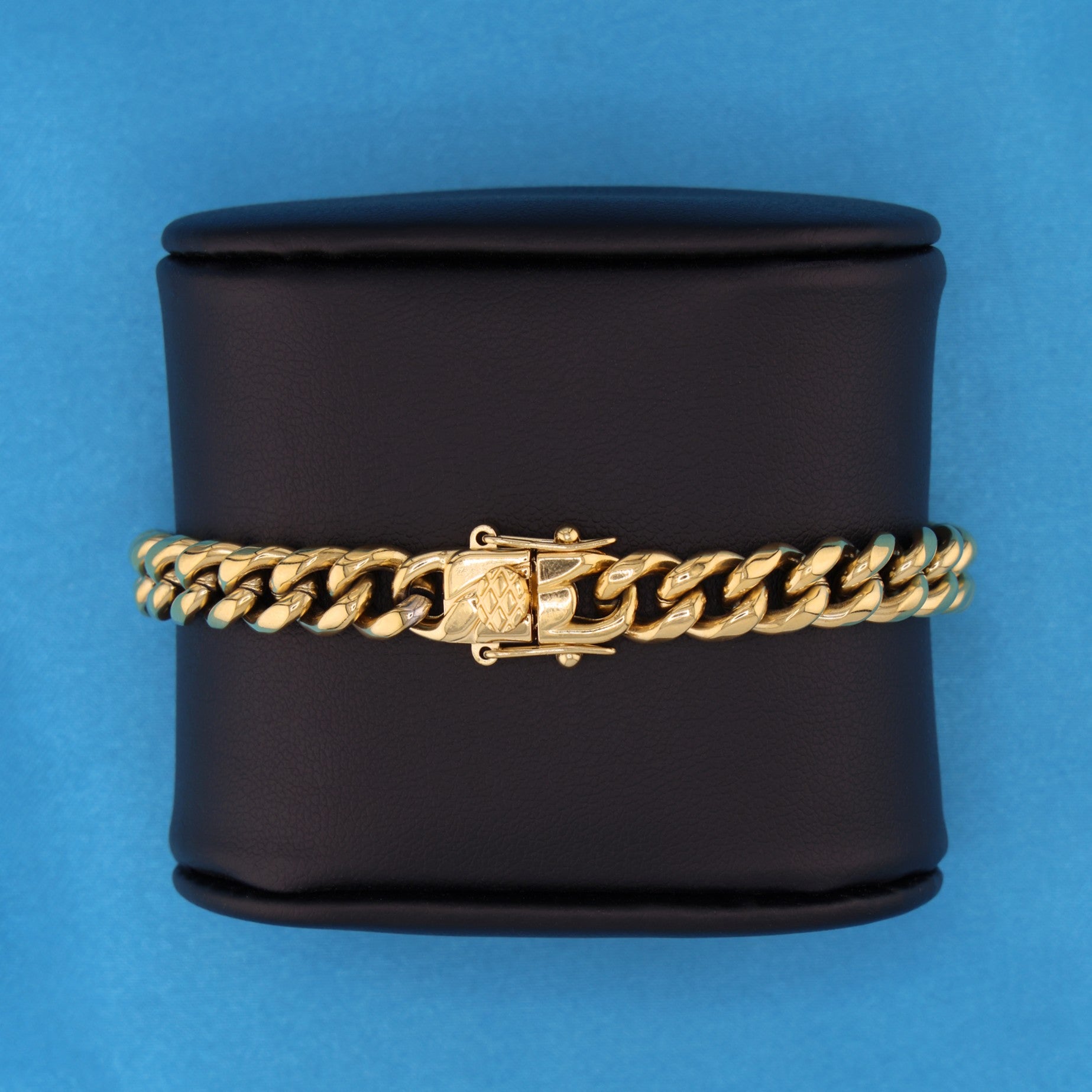 8mm Miami Cuban Bracelet - Gold
