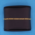 3mm Figaro Bracelet - Gold