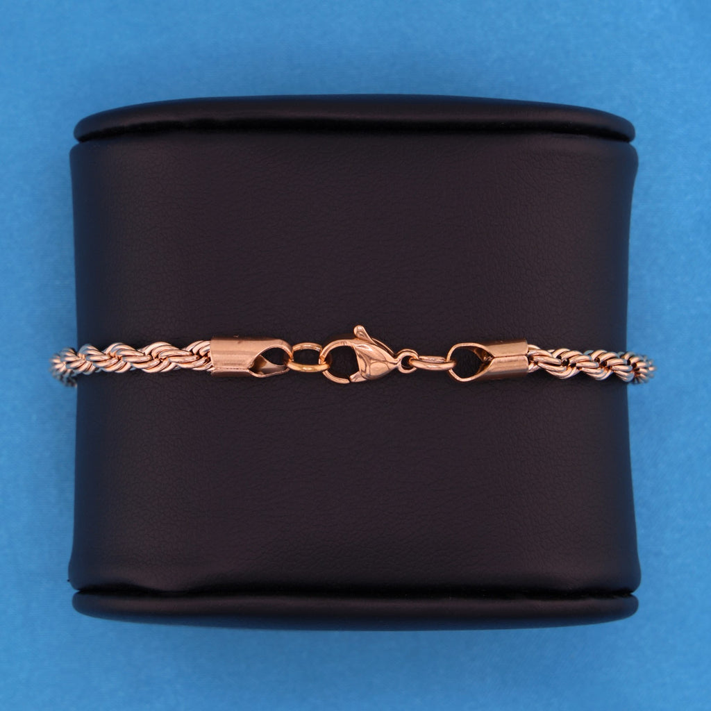 4mm Rope Bracelet - Rose Gold