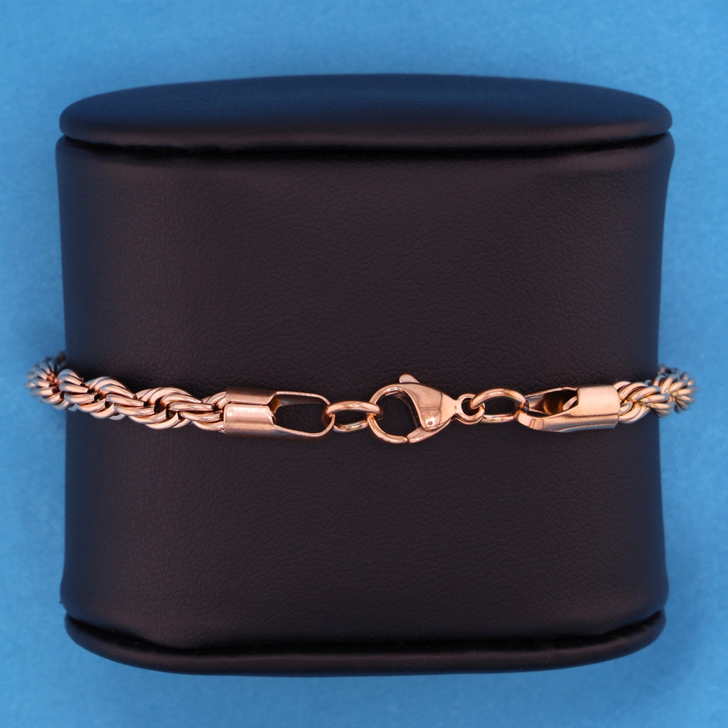 5mm Rope Bracelet  - Rose Gold