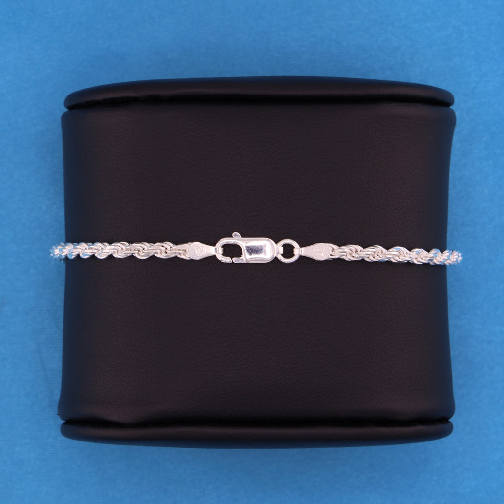 3mm Rope Bracelet - 925 Silver