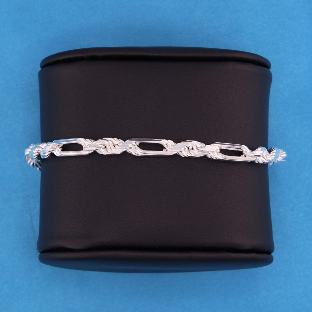 5mm Figarope Bracelet - 925 Silver