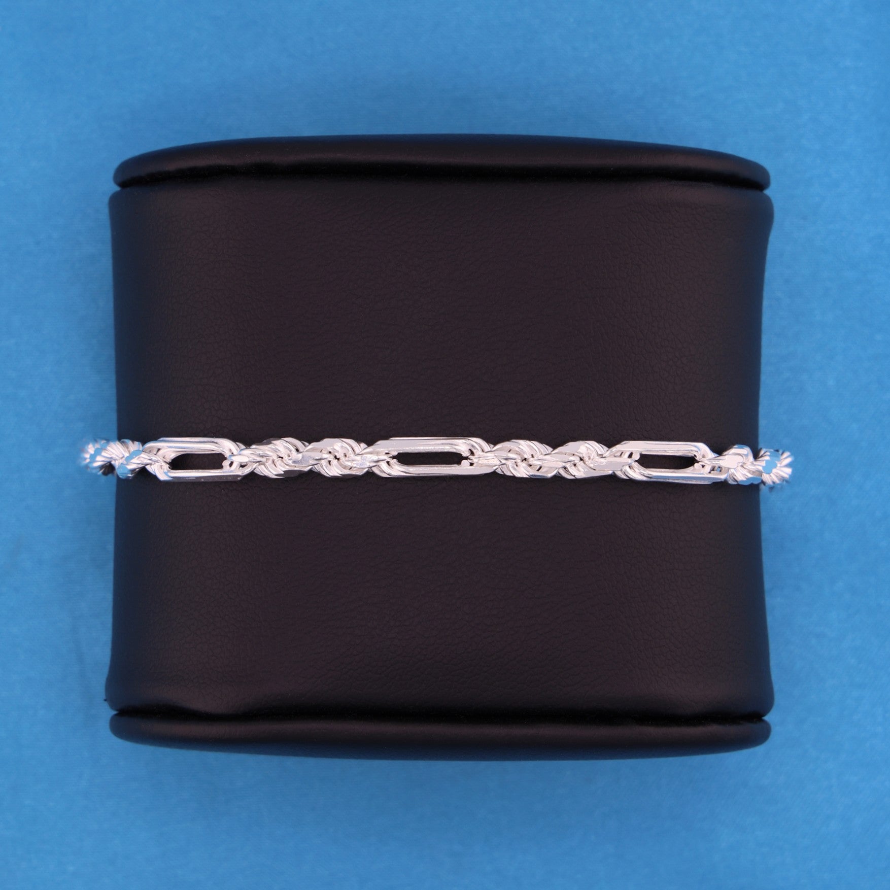 4mm Figarope Bracelet - 925 Silver