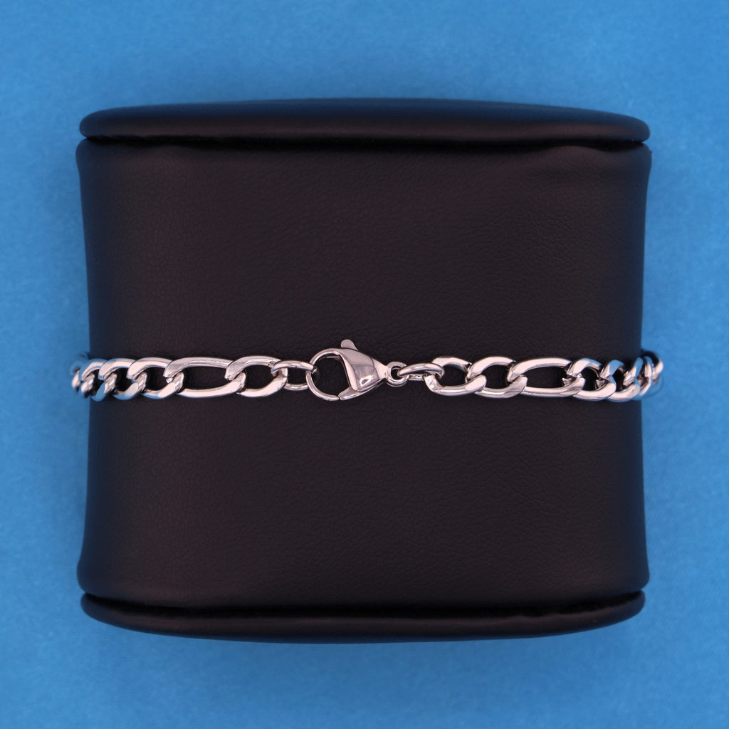 5mm Figaro Bracelet - Premium 316L Stainless