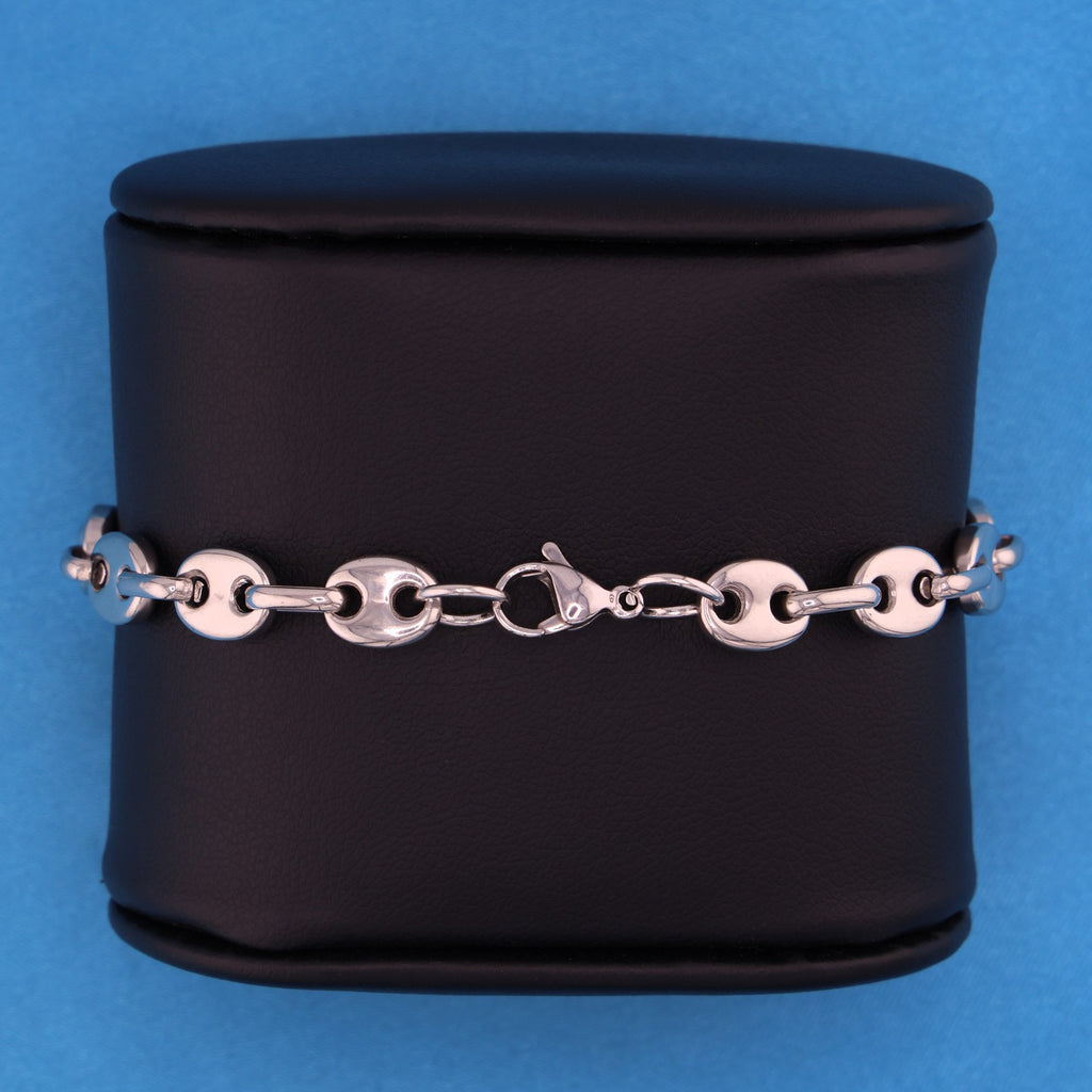 7mm Coffee Bean Bracelet - Premium 316L Stainless