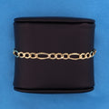 5.5mm Hollow Figaro Bracelet - 14k Gold