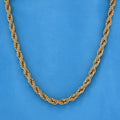 8mm Rope Necklace - Gold