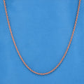 3mm Rope Necklace - Rose Gold