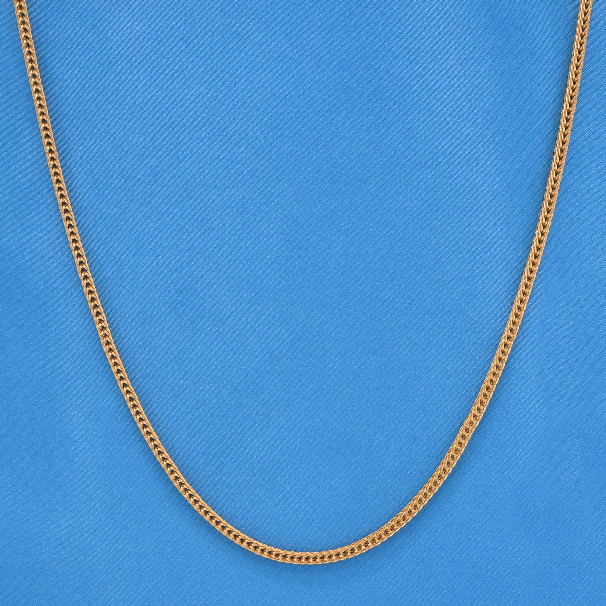 3mm Light Franco Chain - Gold