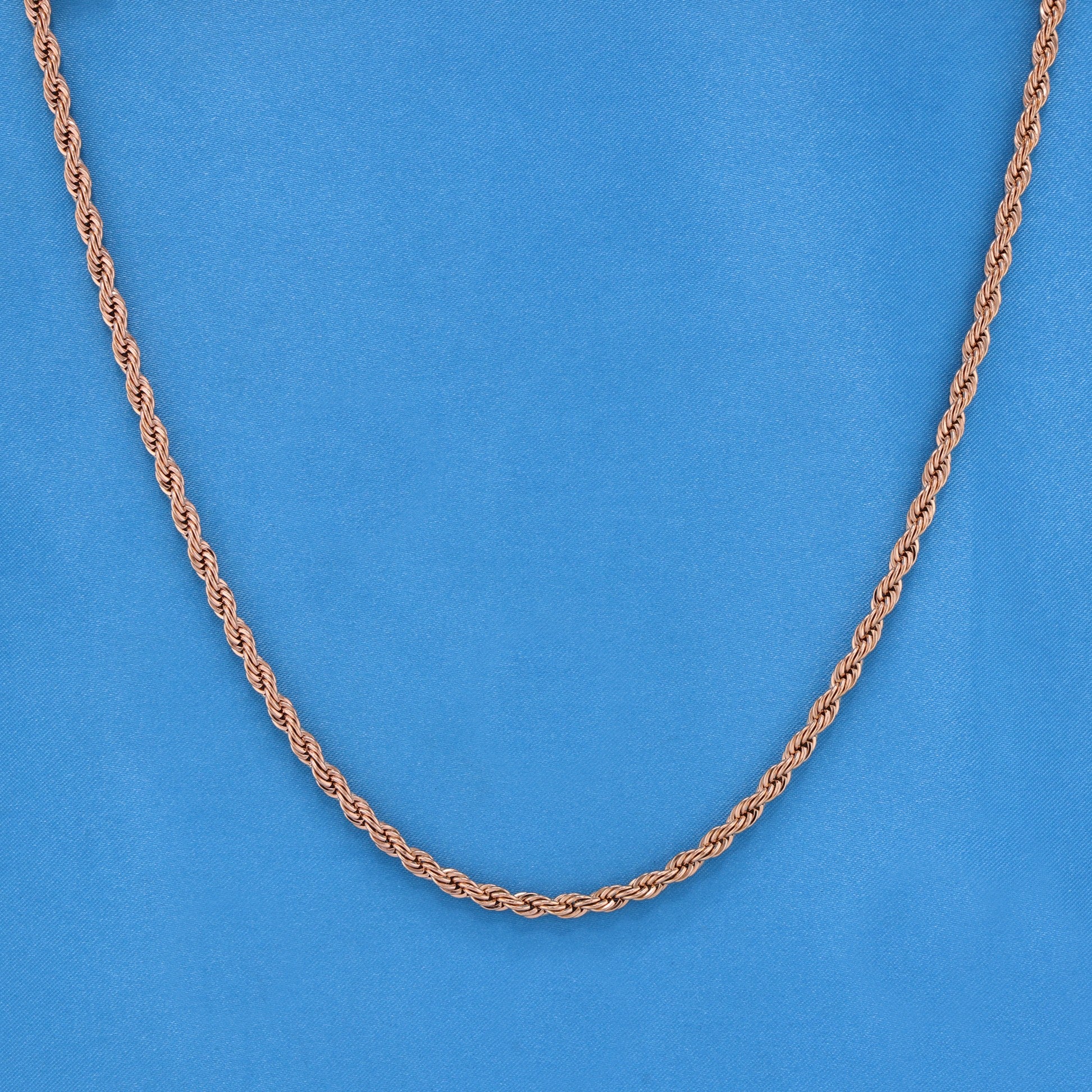 6mm Rope Necklace - Rose Gold