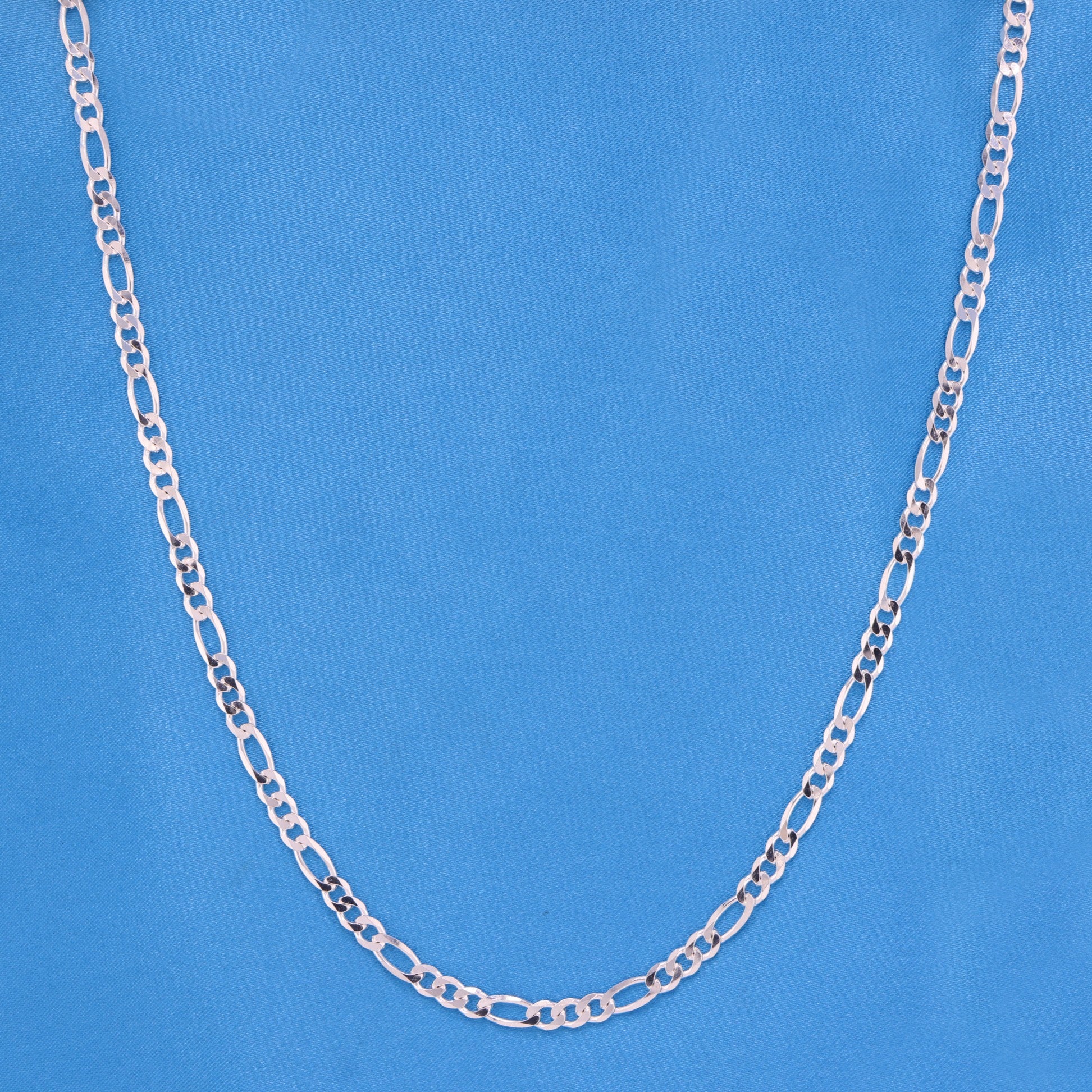 5mm Figaro Necklace - 925 Silver