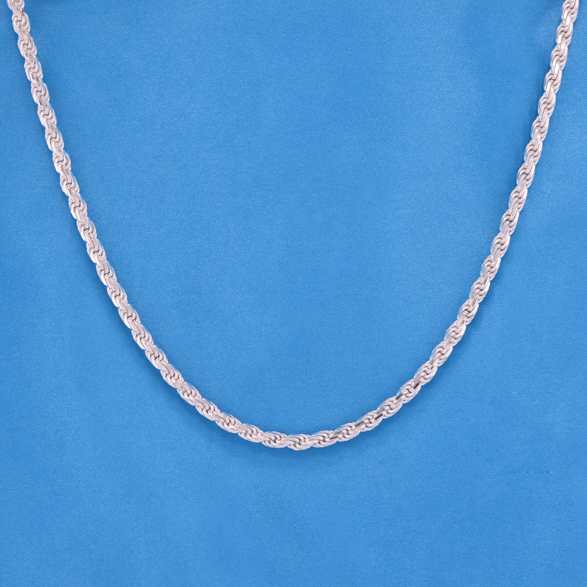 5mm Rope Chain - 925 Silver