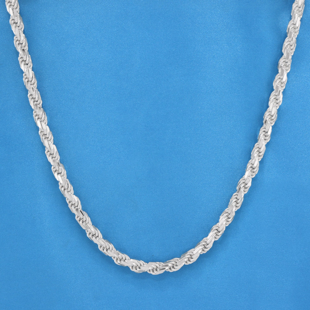 7mm Rope Chain - 925 Silver