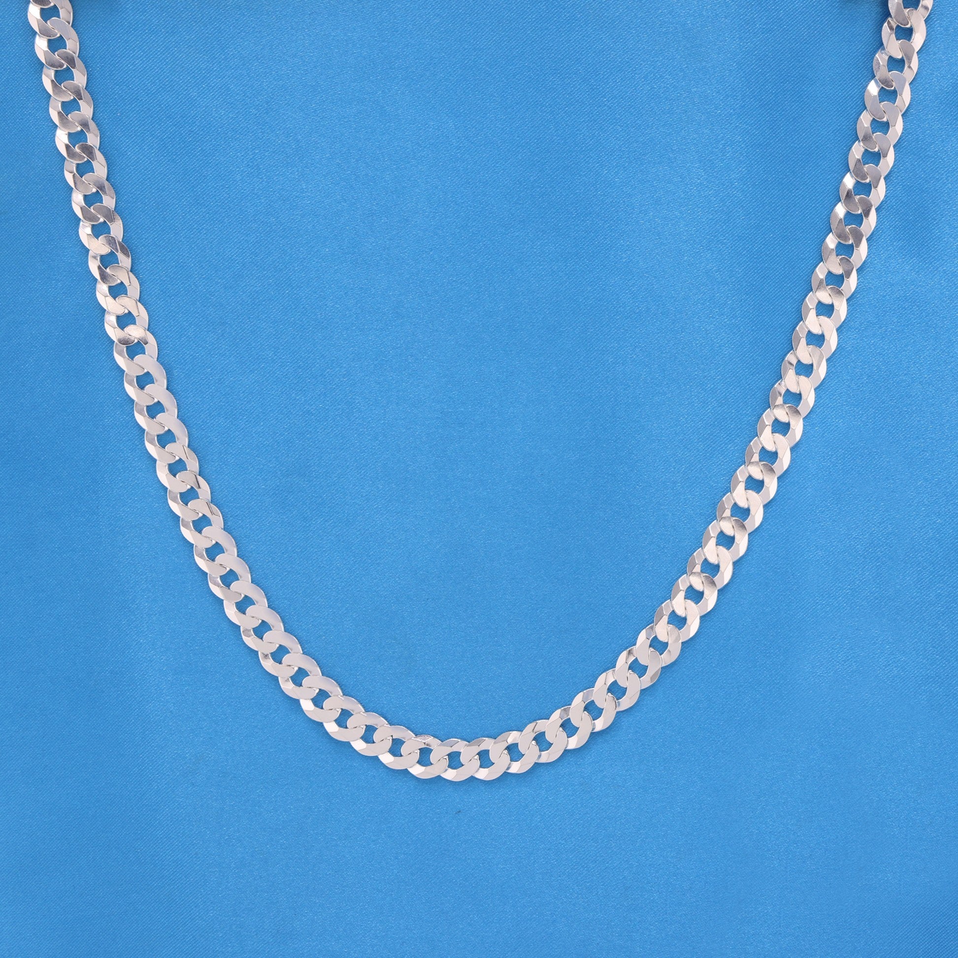 7mm Cuban Chain - 925 Silver