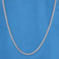 5mm Solid Round Curb Cuban Chain - 925 Silver