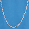 7mm Dollar Cuban Diamond Cut Chain - 925 Silver