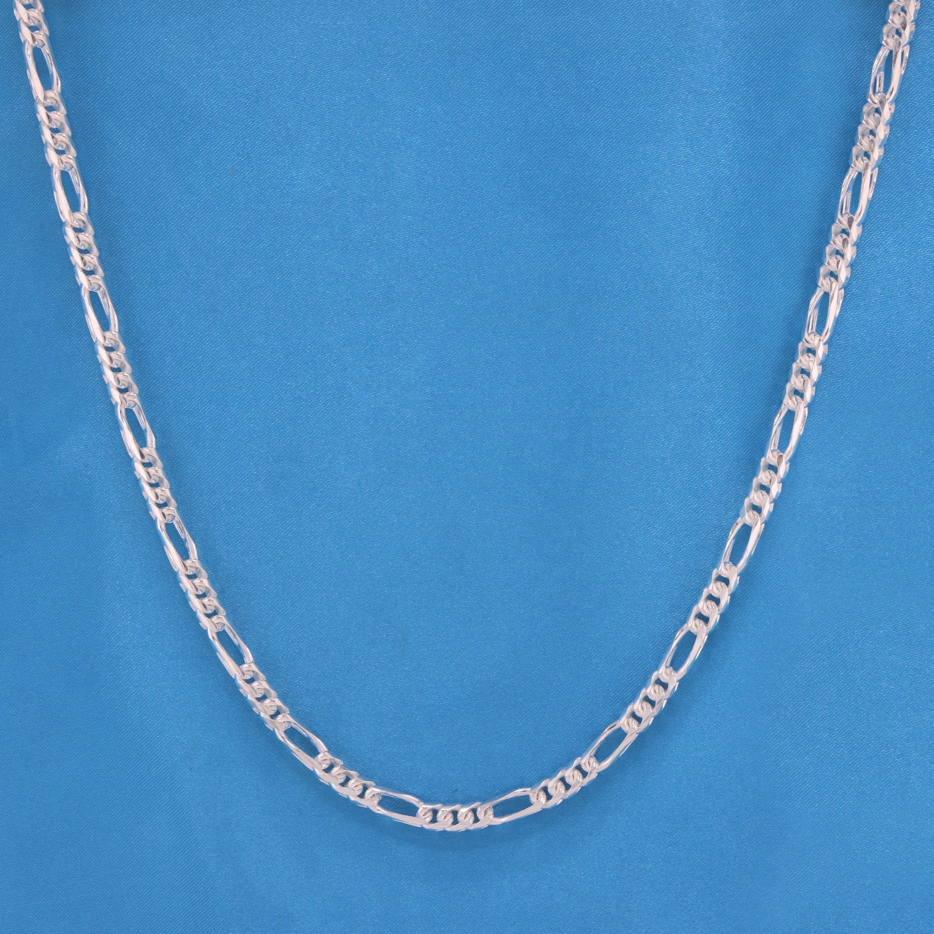 5.5mm Franco Figaro Chain - 925 Silver