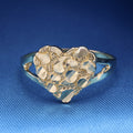 Heart Nugget Ring - 14k Gold