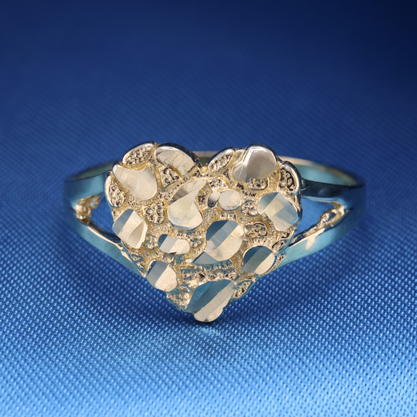 Heart Nugget Ring - 14k Gold