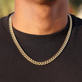 8mm Miami Cuban Chain - Gold