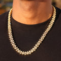 Iced Cross Chain - Gold