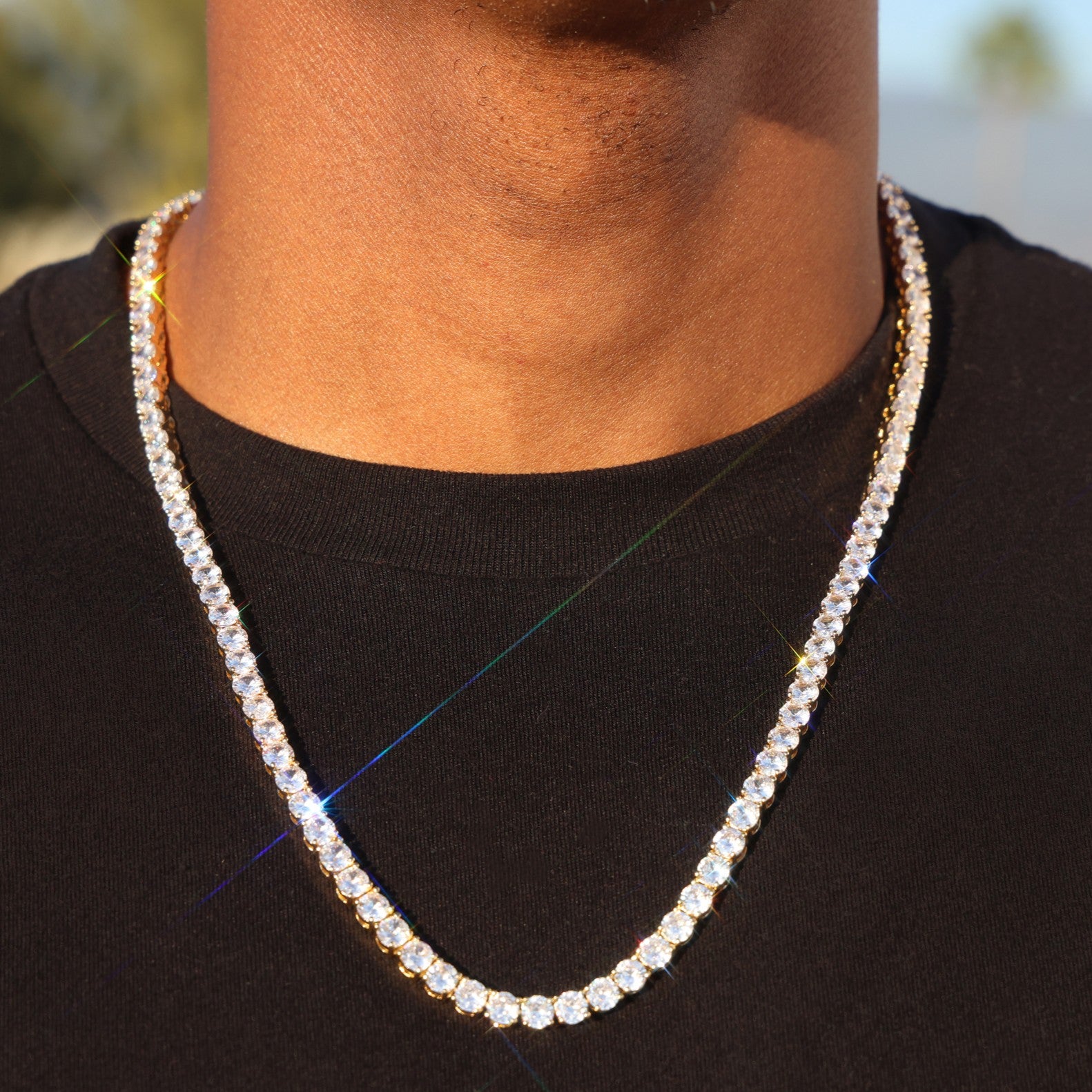 5mm Tennis Chain - Gold