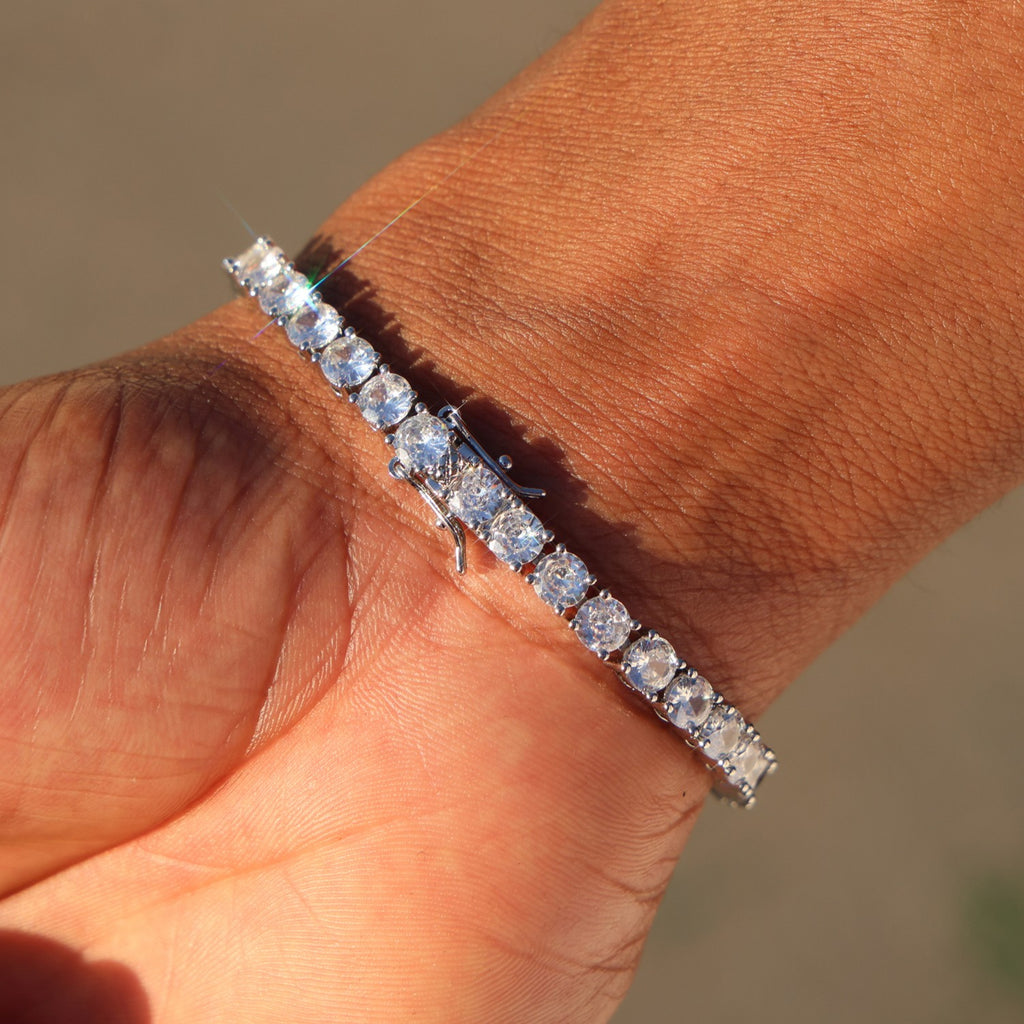 5mm Moissanite Tennis Bracelet - 925 Silver