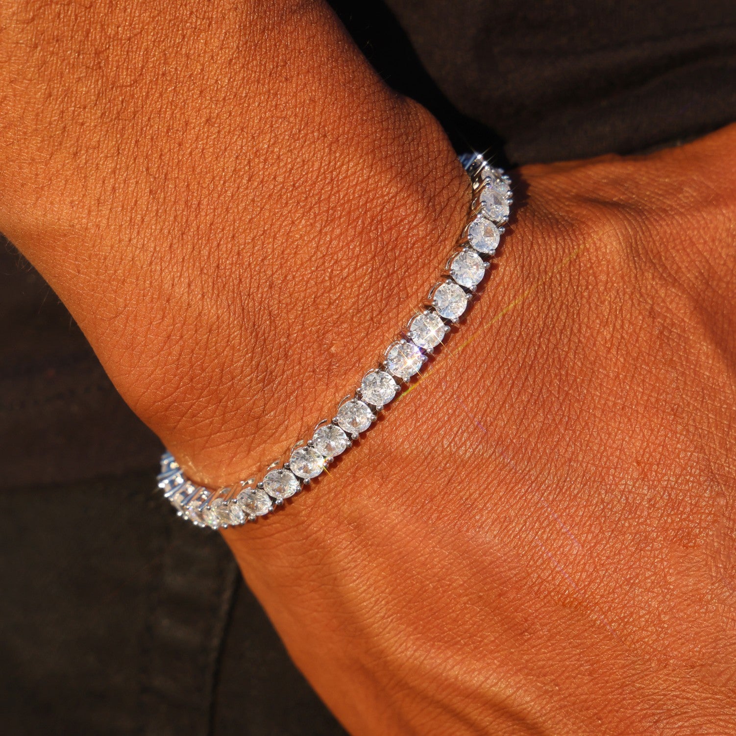 5mm Tennis Bracelet - White Gold
