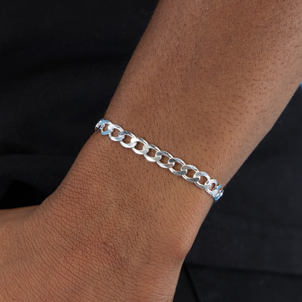 6mm Cuban Bracelet - 925 Silver
