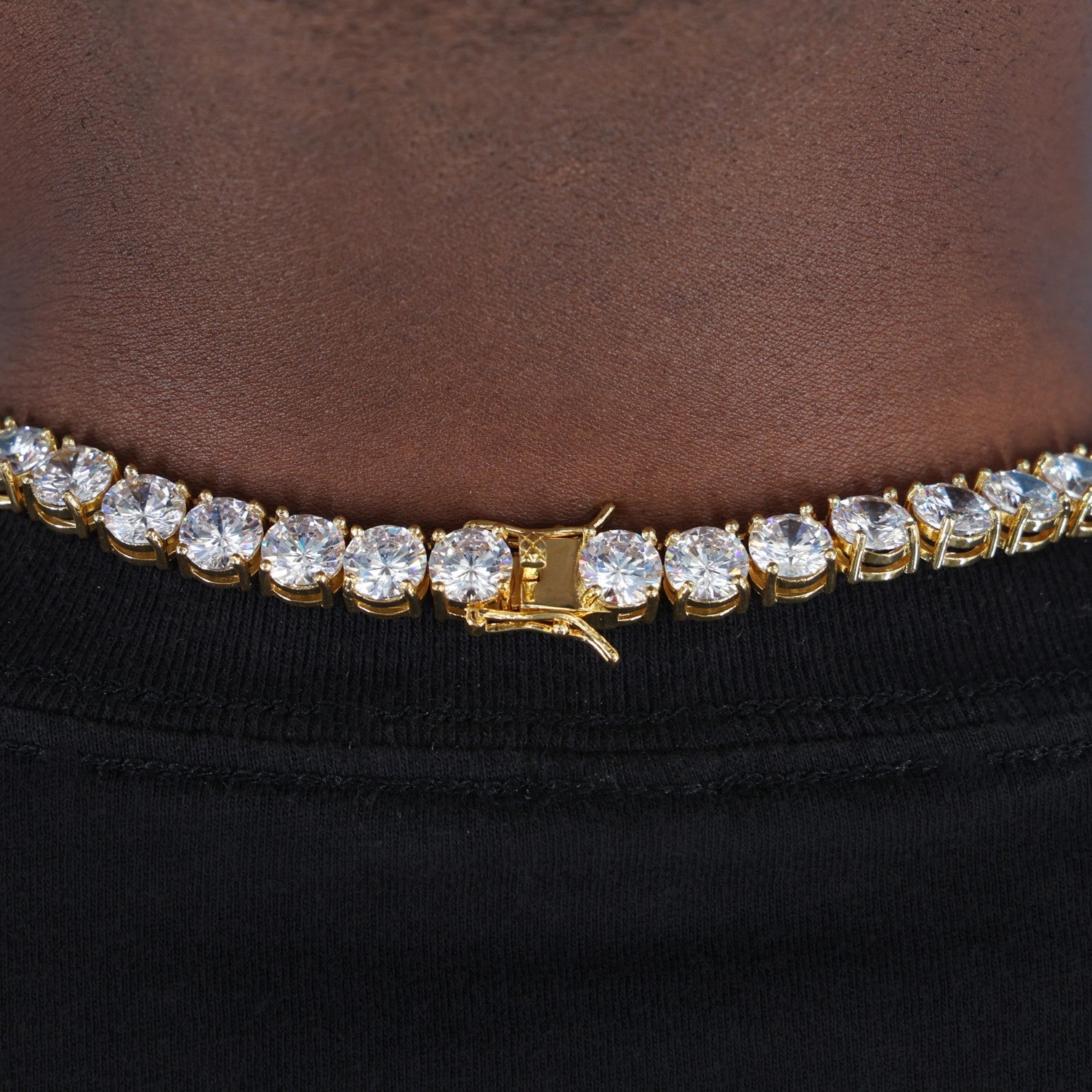 8mm Tennis Chain - Gold