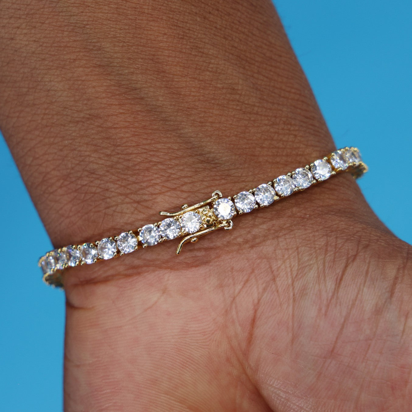 4mm Tennis Bracelet - Gold