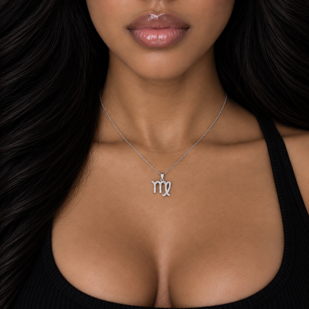 Zodiac Sign Virgo Necklace - 925 Silver