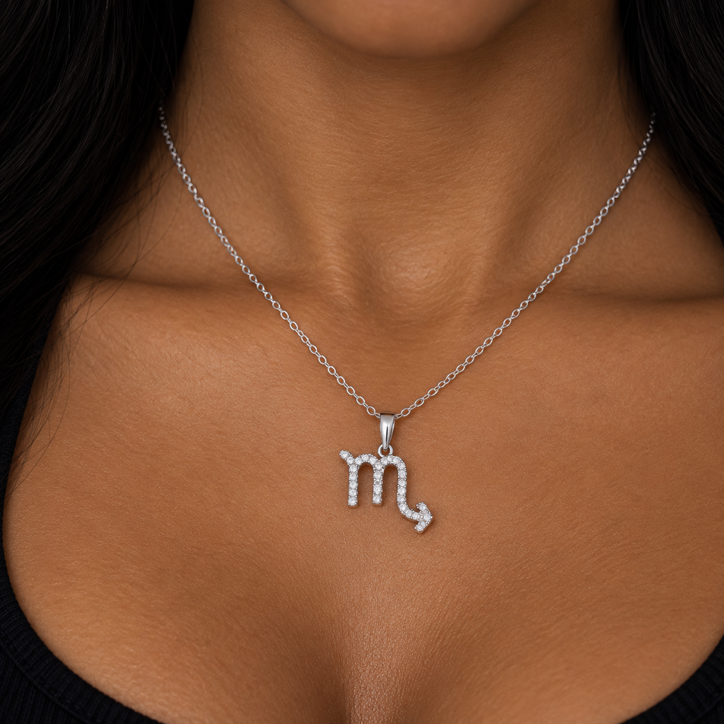 Zodiac Sign Scorpio Necklace - 925 Silver